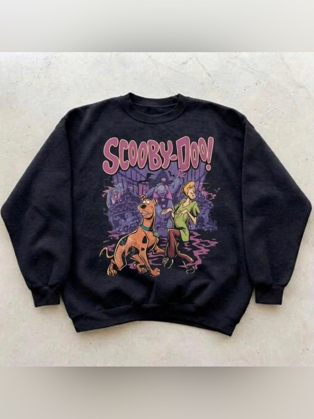 Scooby-Doo Graphic Crewneck Sweatshirt - Black